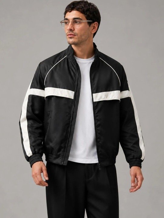Modern Bomber Colourblock Lightweight Jacket