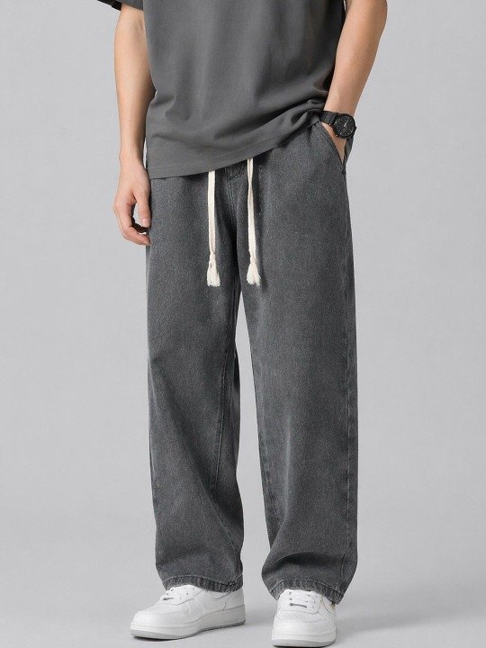 Street-Ready Relaxed Fit Mid Rise Light Fade Jeans