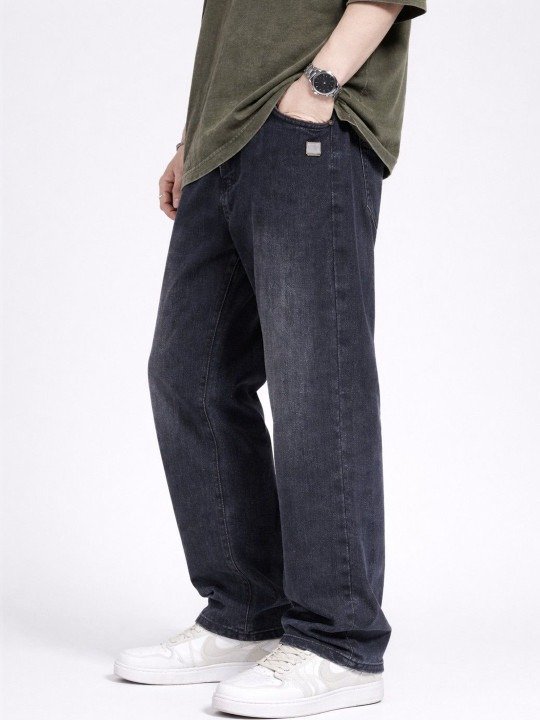 Sharp Relaxed Fit Mid Rise Light Fade Jeans