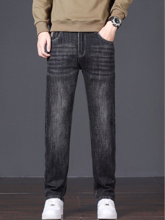 Sharp Slim Fit Mid Rise Light Fade Jeans