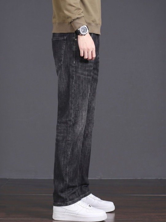 Sharp Slim Fit Mid Rise Light Fade Jeans