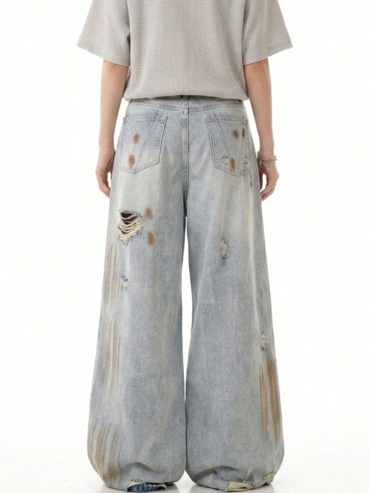 Elevated Wide Leg Mid Rise Jeans