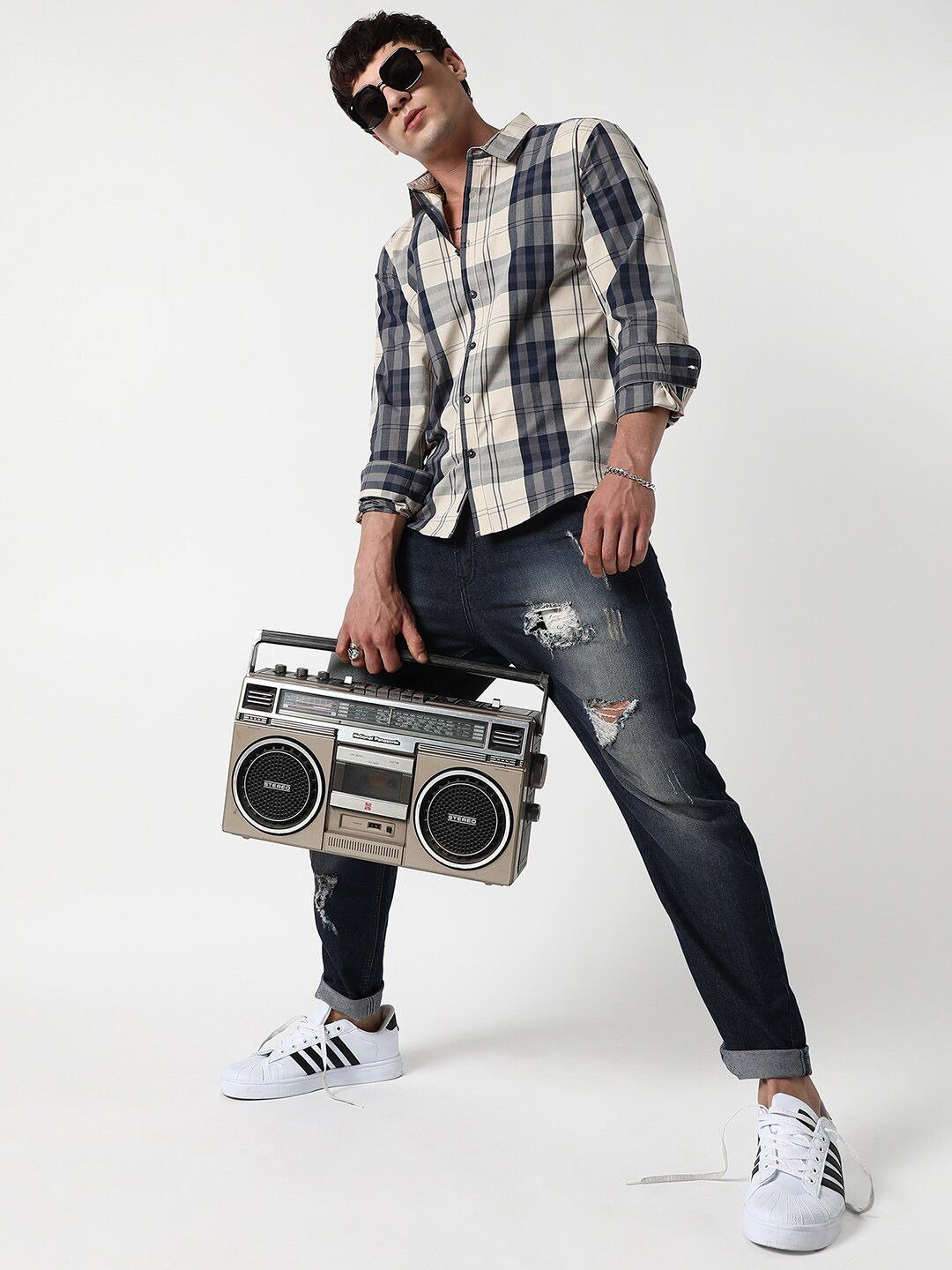 Sharp Checked Tartan Casual Shirt