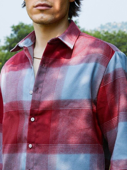 Polished Comfort Checked Casual Shirt