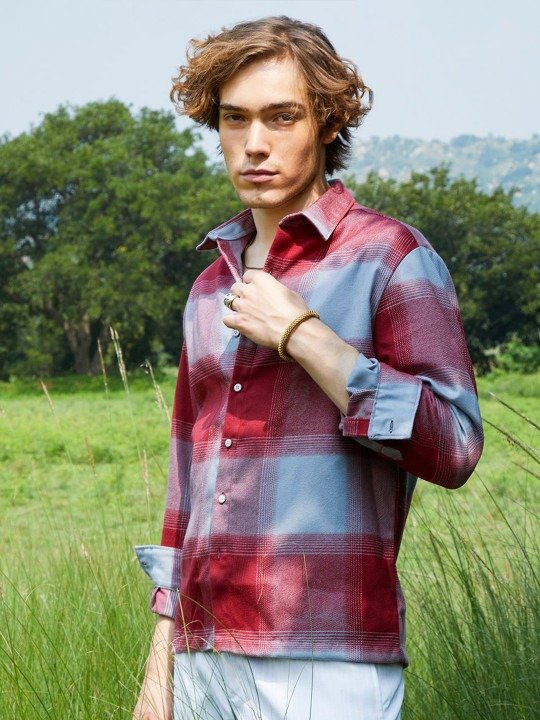 Polished Comfort Checked Casual Shirt