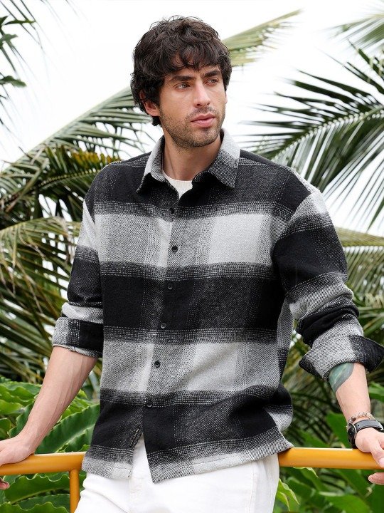 Everyday Oversized Comfort Spread Collar Casual Shirt