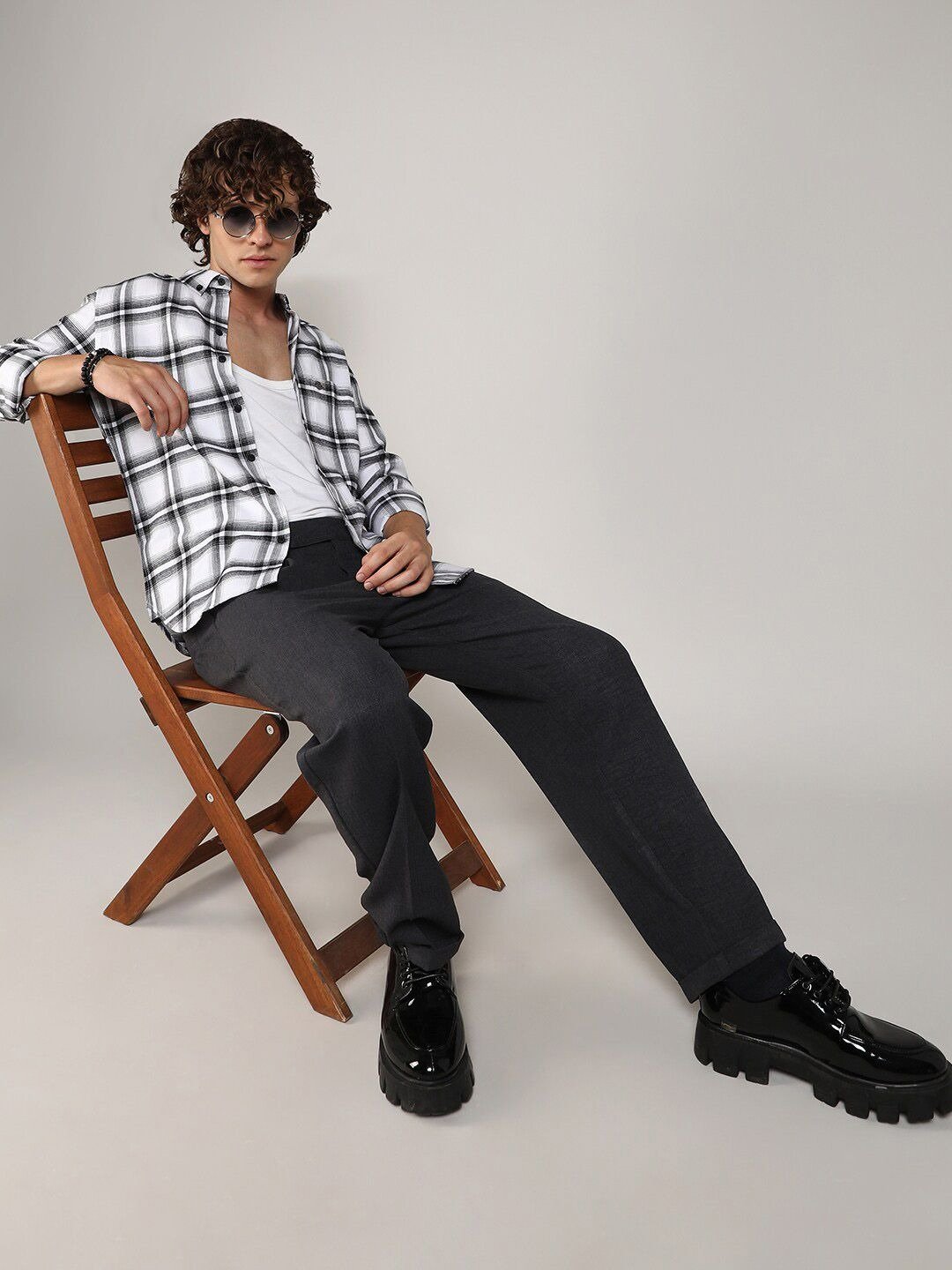 Everyday White Checked Tartan Casual Shirt