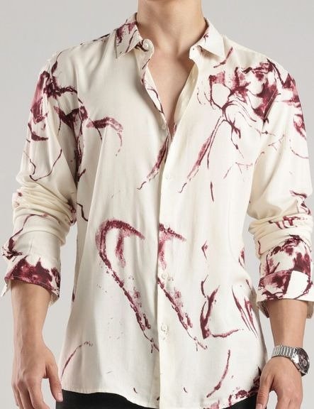 Essential Slim Fit Printed Casual Shirt
