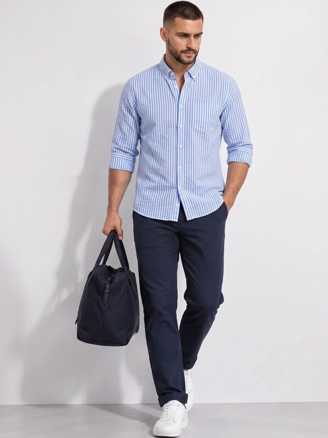 Everyday Slim Fit Striped Casual Shirt