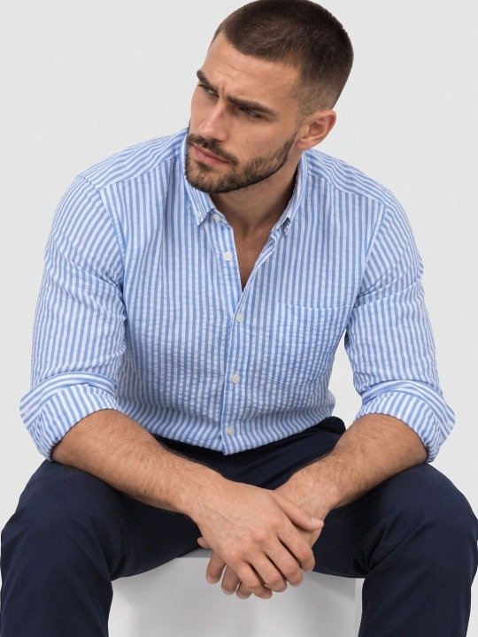 Everyday Slim Fit Striped Casual Shirt