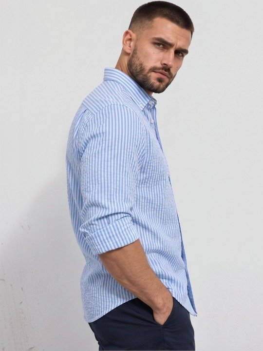 Everyday Slim Fit Striped Casual Shirt