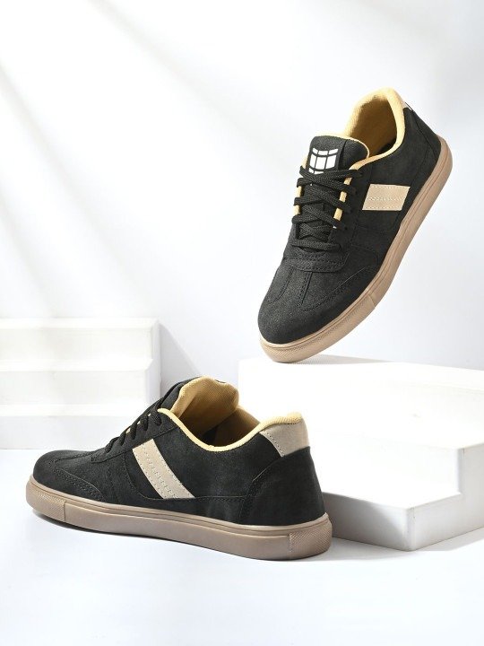 Clean-Cut Lace Up Colourblock Sneakers