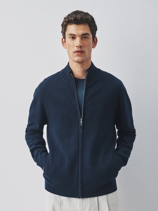 Tailored Open Front Sweater