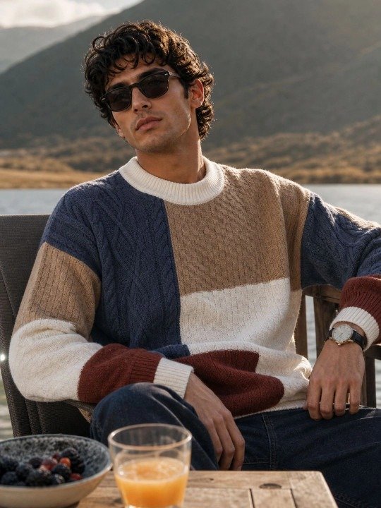 Textured Pullover Sweater