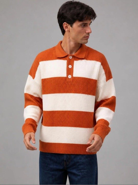 Weekend Striped Pullover Sweater