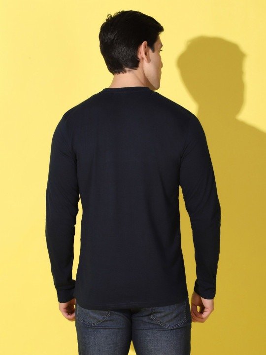 Minimal Slim Fit Round Neck Solid T-Shirt