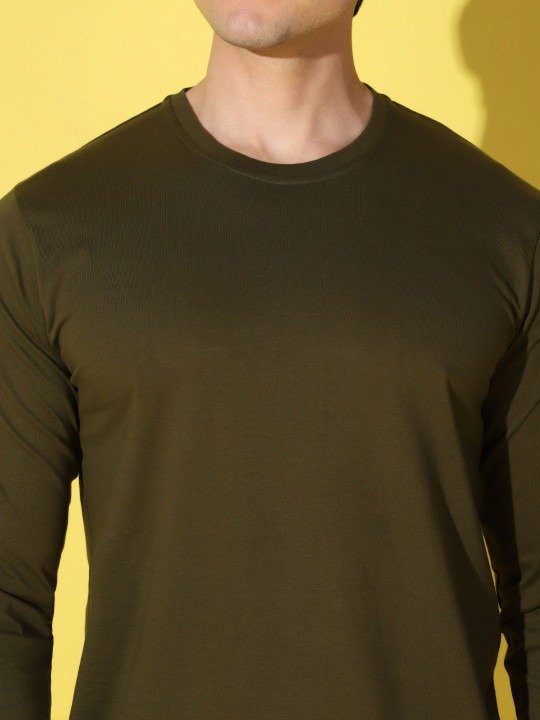 Urban Slim Fit Round Neck Solid T-Shirt