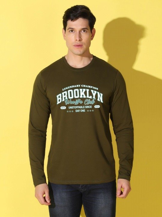 Everyday Regular Fit Printed Typography T-Shirt